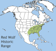 red wolf range