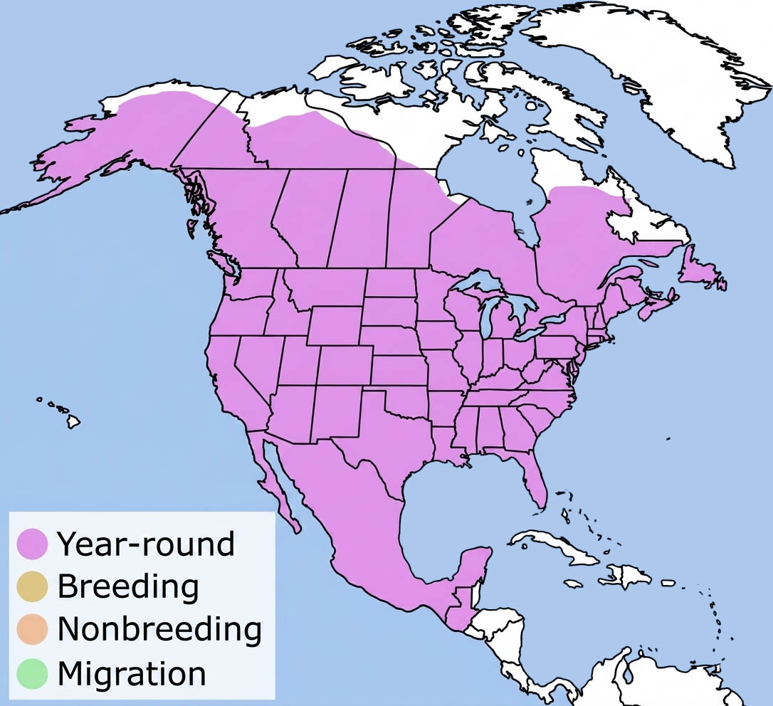 Great Horned Owl Range